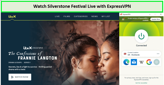  Mira el Festival Silverstone en vivo in - Espana Con ExpressVPN, puede desbloquear contenido, navegar de forma segura y proteger su privacidad en línea. 