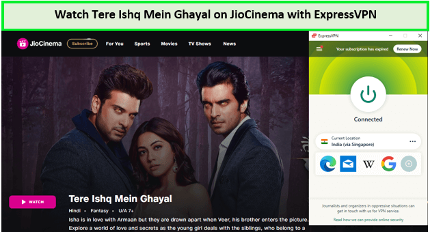 Watch-Tere-Ishq-Mein-Ghayal-in-South Korea-on-JioCinema-with-ExpressVPN