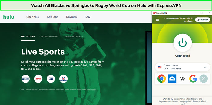 Watch All Blacks Vs Springboks Rugby World Cup In Japan On Hulu