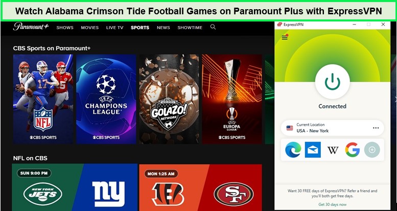  Guarda i giochi di football dell'Alabama Crimson su Paramount Plus - 
