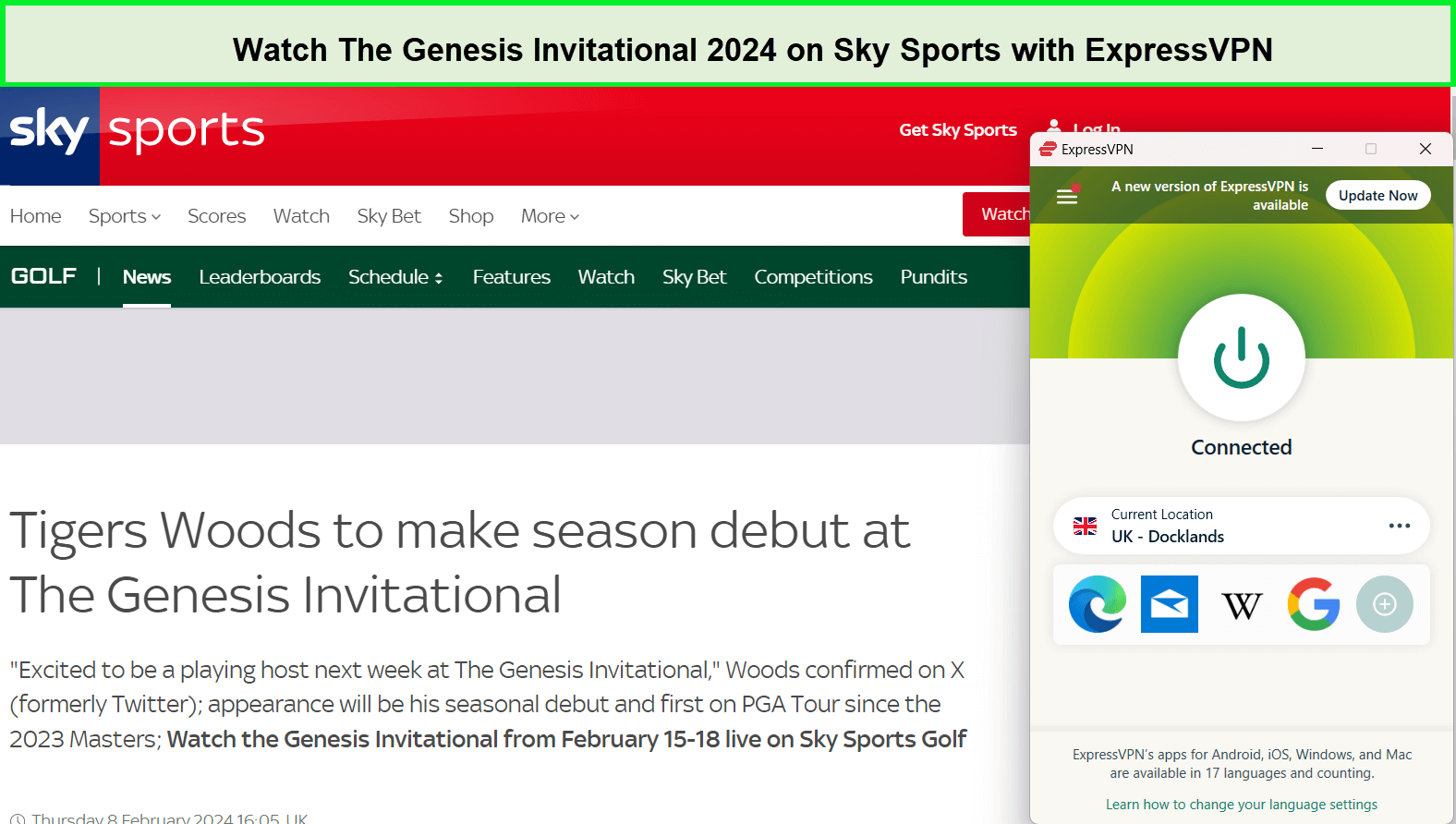Watch The Genesis Invitational 2024 in USA on Sky Sports